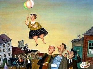 Крутится, вертится шар голубой. Художник Валентин Губарев