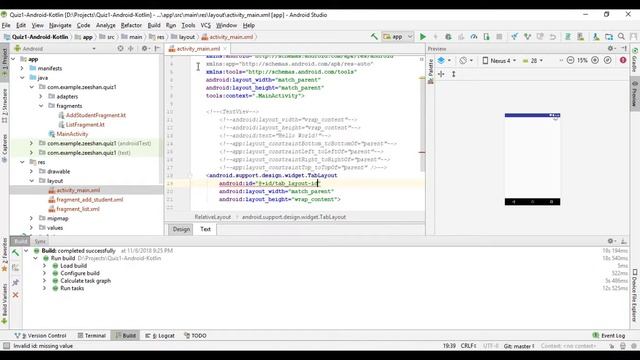 TabView Fragment CardView RecyclerView - DataBinding Between Fragment | ANDROID Development | Kotli смотреть онлайн