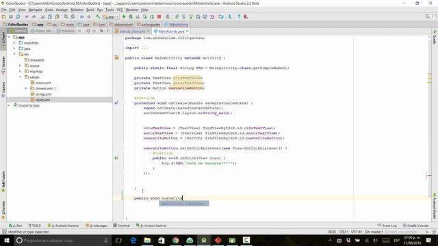 Desarrollo Android desde Principiante hasta Profesional - 12 - XML y onclick смотреть онлайн