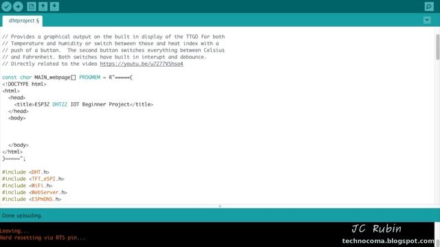 ESP32 development with AJAX web integration using the TTGO T-DISPLAY смотреть онлайн