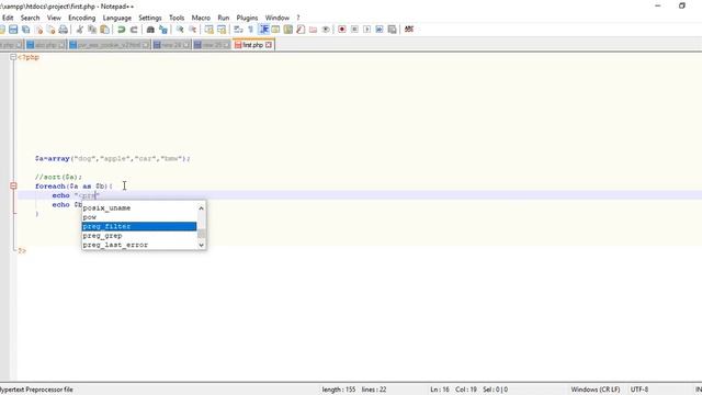 php array sorting смотреть онлайн