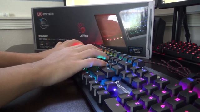 Bloody LK Optic Blue Switch (B820R) - Sound Test and Review смотреть онлайн