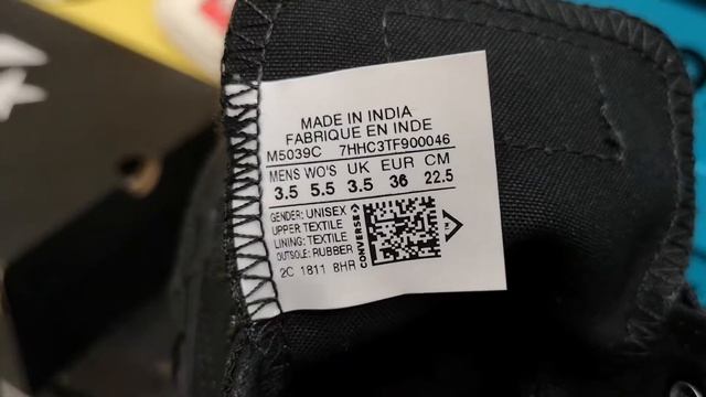 Converse M5039C полностью чёрные низкие оригинал смотреть онлайн