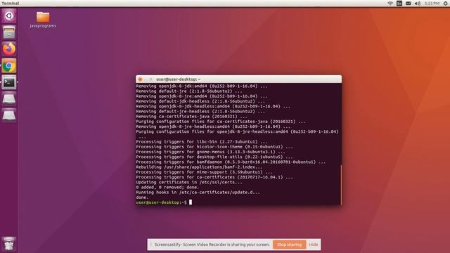 Uninstall Open JDK from Ubuntu смотреть онлайн