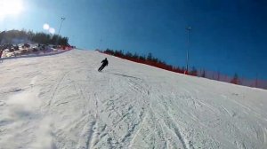 Горные лыжи! Отличная музыка!