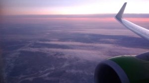 . Чита. Взлет самолета S7 по дороге в Новосибирск