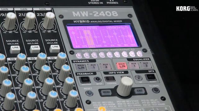 KORG SOUNDLINK MIXXERR MW-2408 | DEMO смотреть онлайн