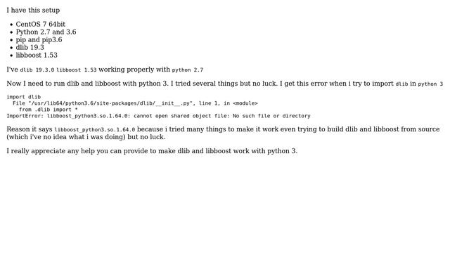 DevOps & SysAdmins: How to install and configure libboost and dlib for python 3.6 on CentOS 7? смотреть онлайн
