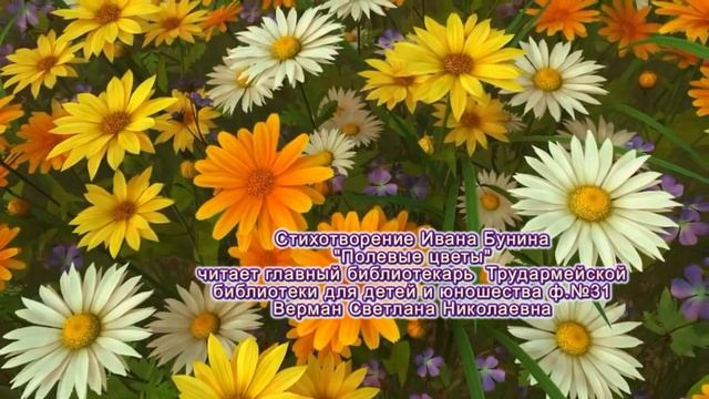 "Полевые цветы" Иван Бунин смотреть онлайн