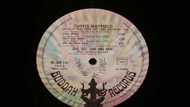 CURTIS  MAYFIELD  -  MR. Welfare Man
