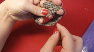 Браслет из бисера и бусин  "Smoky eyes"