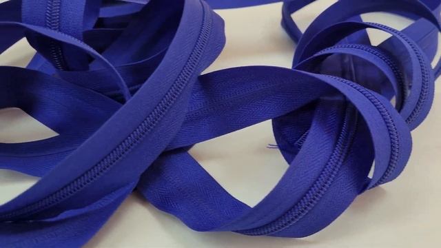 Молния рулонная спиральная тип 5, Т5 5 метров, 10 бегунков в комплекте (Синяя), Т5 смотреть онлайн