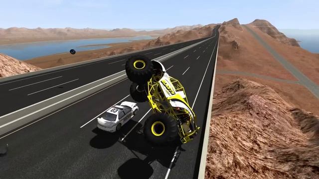 High Speed Police Chases and Takedown Crashes! - BeamNG Drive Crash Test Compilation Gameplay смотреть онлайн