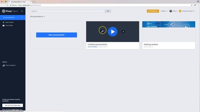 Как создать презентацию в Prezi Next смотреть онлайн