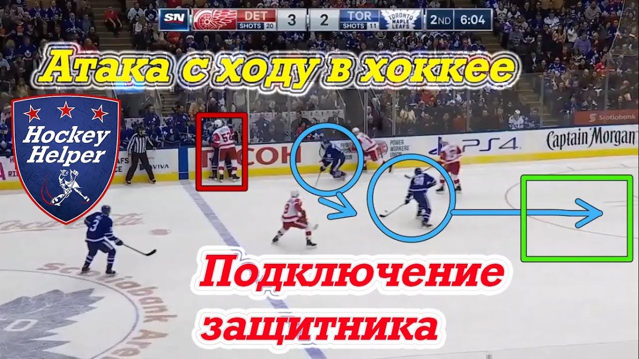 Атака с ходу с подключением защитника в хоккее. Нюансы обороны смотреть онлайн