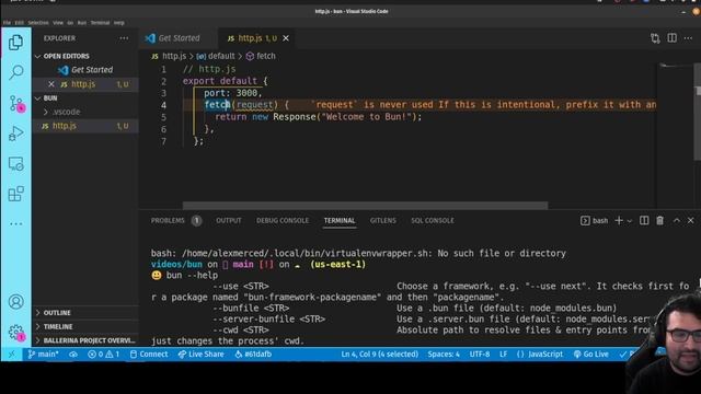 AM Coder - Taking Bun JS for a test drive (New Javascript Runtime, Node/Deno killer?) смотреть онлайн