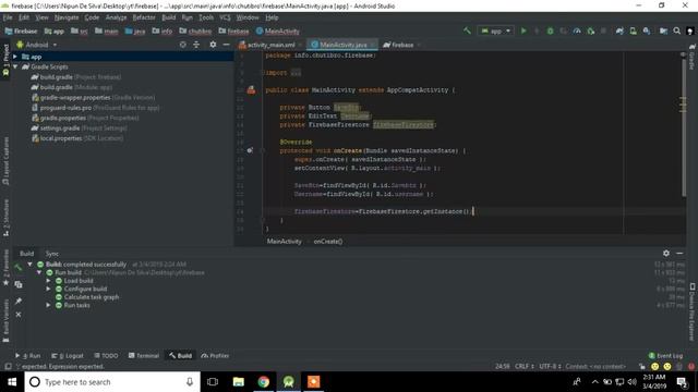 How to Insert Data to Firebase FireStore Using Android Studio смотреть онлайн