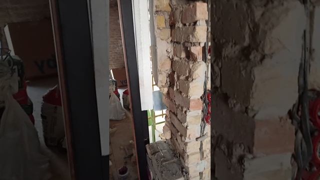 демонтаж проёма, установка дверей ( Стальная линия )