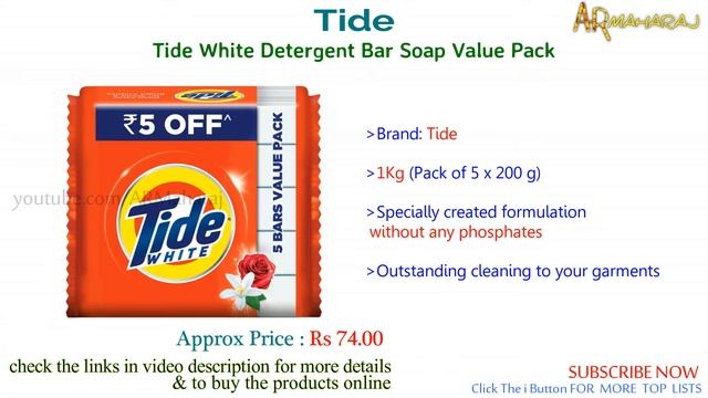 Top 5 Best Detergent Bars in India with Price | Best Detergent Soap in India | Washing Soap Brands смотреть онлайн