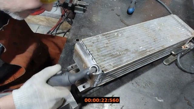 Сварка алюминиевого радиатора смотреть онлайн