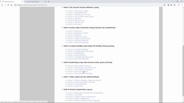 DOWNLOAD PPT'S || NPTEL Programming Data Structures And Algorithms Using Python (2020) смотреть онлайн