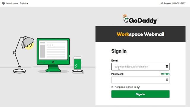 GoDaddy Email Login Tutorial смотреть онлайн
