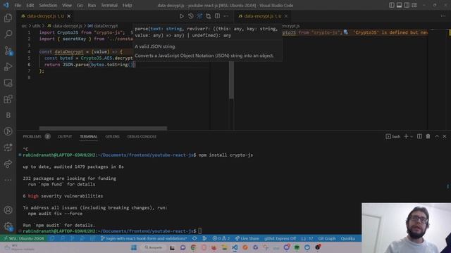 COMO ENCRIPTAR información en LOCALSTORAGE en REACT usando cryptoJs смотреть онлайн