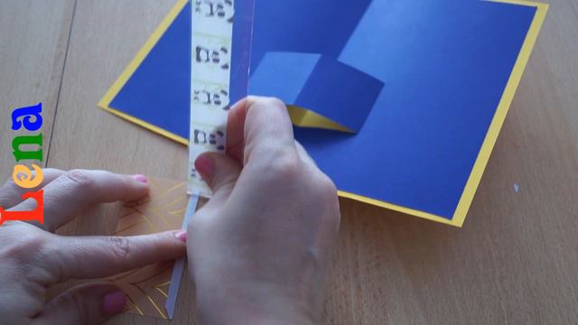 Neujahrskarte basteln mit Lena - How to make New Year Card DIY - New year pop up greeting cards смотреть онлайн