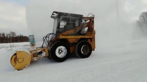 Как чистит роторный снегоочиститель МКСМ 800