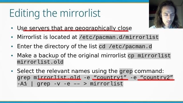 Arch Linux Installation: Selecting the mirrors смотреть онлайн