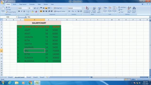 How To Insert,Rename,Copy and Delete Excel Worksheet In MS Excel 2007/2010/2013/2016 In Hindi смотреть онлайн