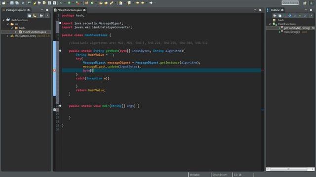 Java Tutorial - Hash functions (MD2, MD5, SHA-1, SHA-224, SHA-256, SHA-384, SHA-512) смотреть онлайн