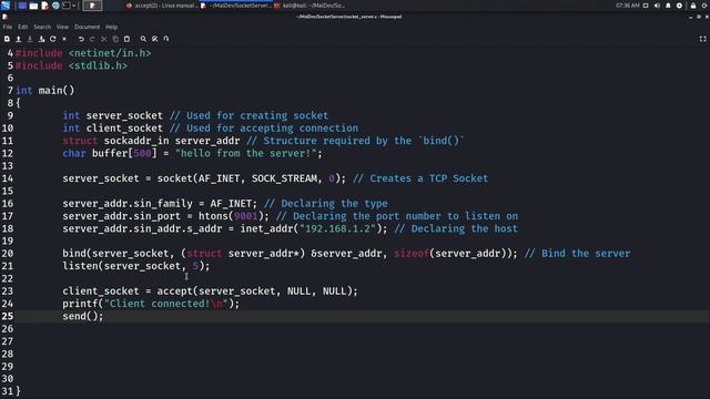 Malware Development in C | Getting familiar with sockets смотреть онлайн
