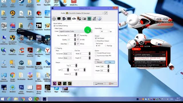 Dxtory 2.0.122, программа для записи игр, и настройка, видео формата