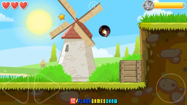 Angry Bird In Red Ball 4 Green Hills Mobile Game Walkthrough смотреть онлайн
