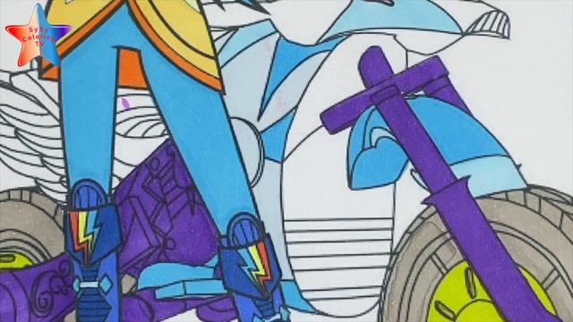 Coloring My Little Pony Equestria Girls Friendship Games - Mewarnai Kuda Poni Coloring Book смотреть онлайн