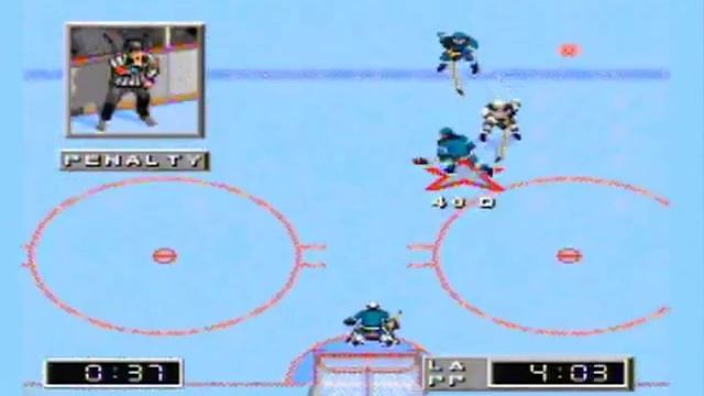 Megadrive - NHL 96 - Game 1 - San Jose Sharks vs Los Angeles Kings смотреть онлайн