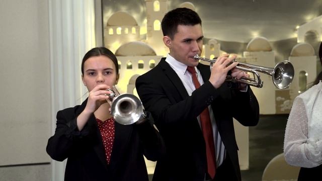 "К яслям бедным..."; "Радуйся мир" - брасс-ансамбль церкви в Царицыно смотреть онлайн