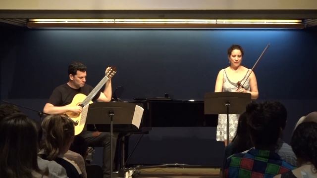 Yiddish folksongs and klezmer music - Eléonore Biezunski (violin, vocals) and Nadav Lev (guitar) смотреть онлайн