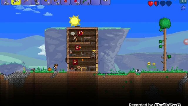 Играем в террарию за #СТРЕЛКА# броня из платины