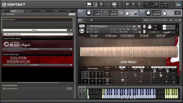 Evolution electric guitar Stratosphere VST DE GUITARRA SAMPLER