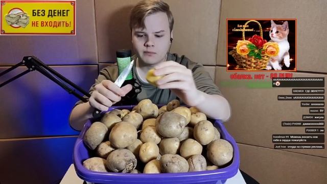 КАША ЧИСТИТ КАРТОШКУ В ПРЯМОМ ЭФИРЕ +ЧАТ #kussia #каша #рофлыkussia смотреть онлайн