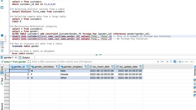 How to maintain referential integrity, create Foreign Key in MySQL, For Data Architect - Part 2 смотреть онлайн