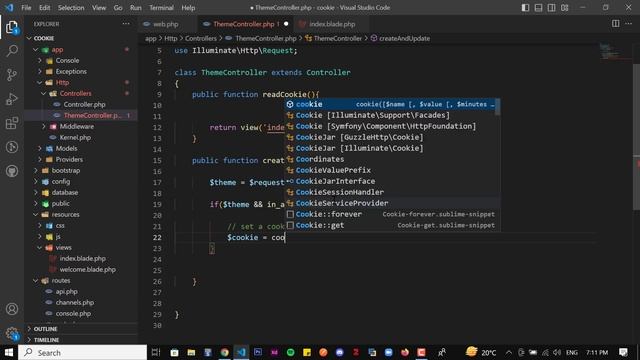 CRUD System For Cookies With Dark And Light Theme Example In Laravel смотреть онлайн