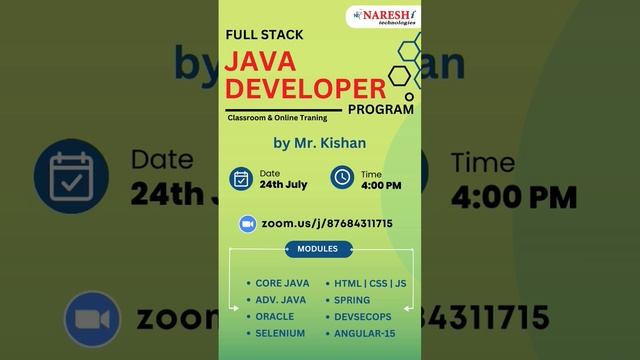 Full Stack JAVA Developer | Naresh IT смотреть онлайн