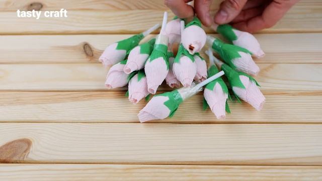 DIY Chupa Chups Lollipop Bouquet | How To Make Rose With Lollipop