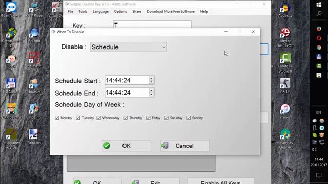 Как заблокировать клавиши на клавиатуре. Simple Disable Key смотреть онлайн