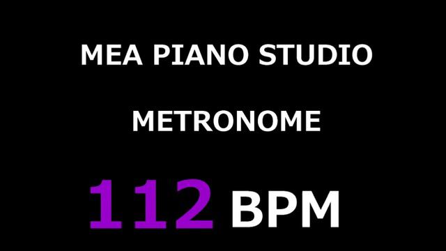 MEA Piano Studio Web Metronome 112 bpm смотреть онлайн