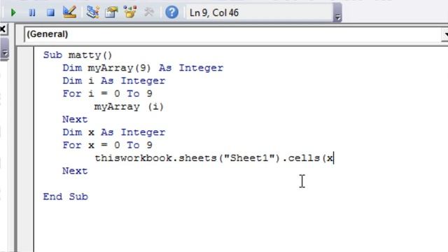 Excel 2010 VBA Tutorial 21 - For Loops with Arrays смотреть онлайн