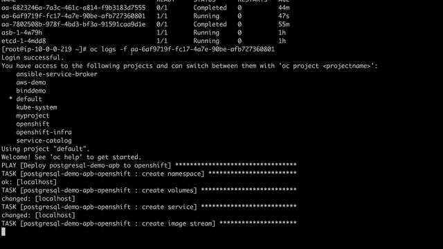 Using the Service Catalog to Bind a PostgreSQL APB to a Python Web App смотреть онлайн